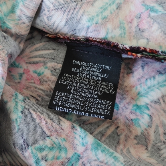 Hearts & Roses rockabilly tropical floral print midi dress. Size 12 - Picture 5 of 15